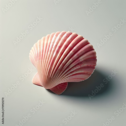 seashell on white 