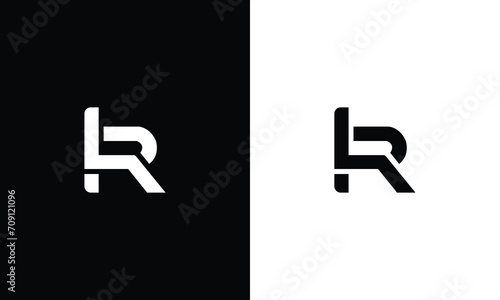 alphabet letters monogram icon logo LR or BR