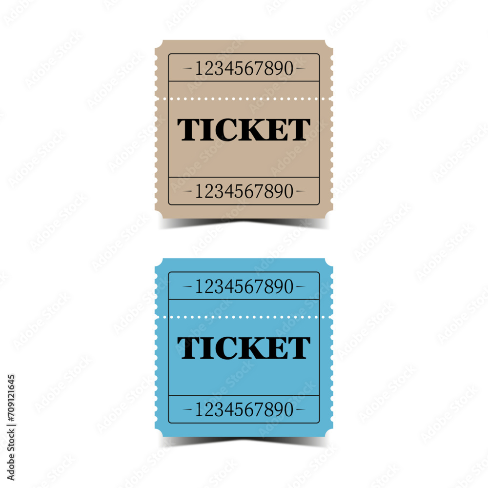 Obraz premium Economical entrance ticket in a new design and with convenience 