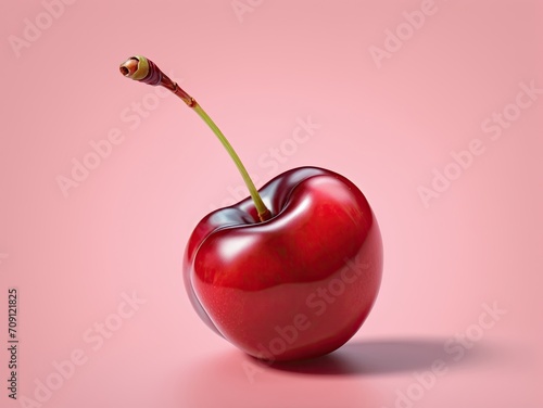 cherries on a plain background