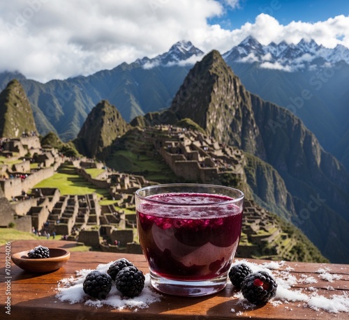 Machu Picchu, Peru. Machu Picchu is one of the New Seven Wonders of the World. photo