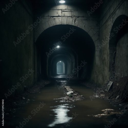 Sewer   wallpaper 8k resolution. Generative Ai