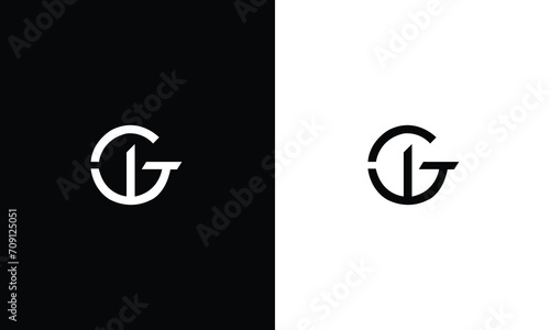 GW Logo Letter Design Template Element
