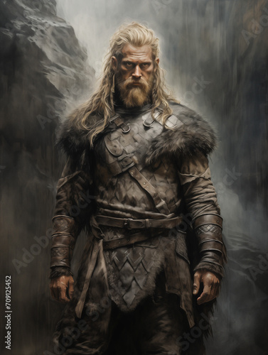 potrait of viking warrior