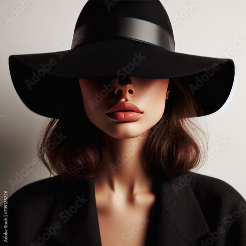 portrait of a woman in a hat  © Deanmon