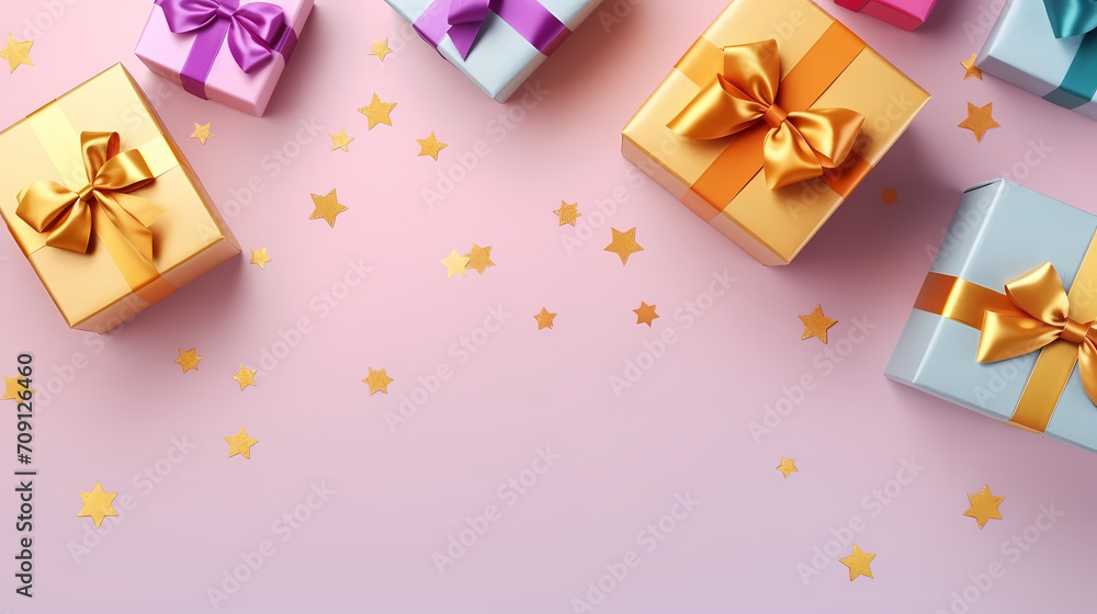 Gift background for birthdays, holiday anniversaries, Valentine's Day and weddings Gift background for birthdays, holiday anniversaries, Valentine's Day and weddings
