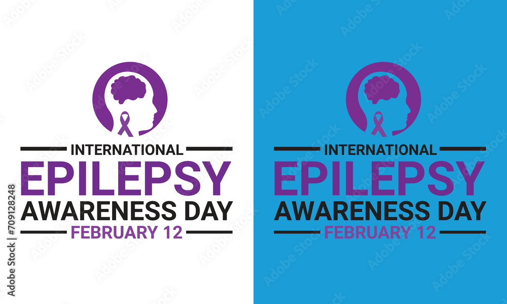 International Epilepsy Day observed every year on february 12. Vector health banner, flyer, poster and social medial template design. International Epilepsy Day observed every year on february 12. Vector health banner, flyer, poster and social medial template design.
