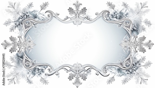 winter snow crystal frame © SYLVIA