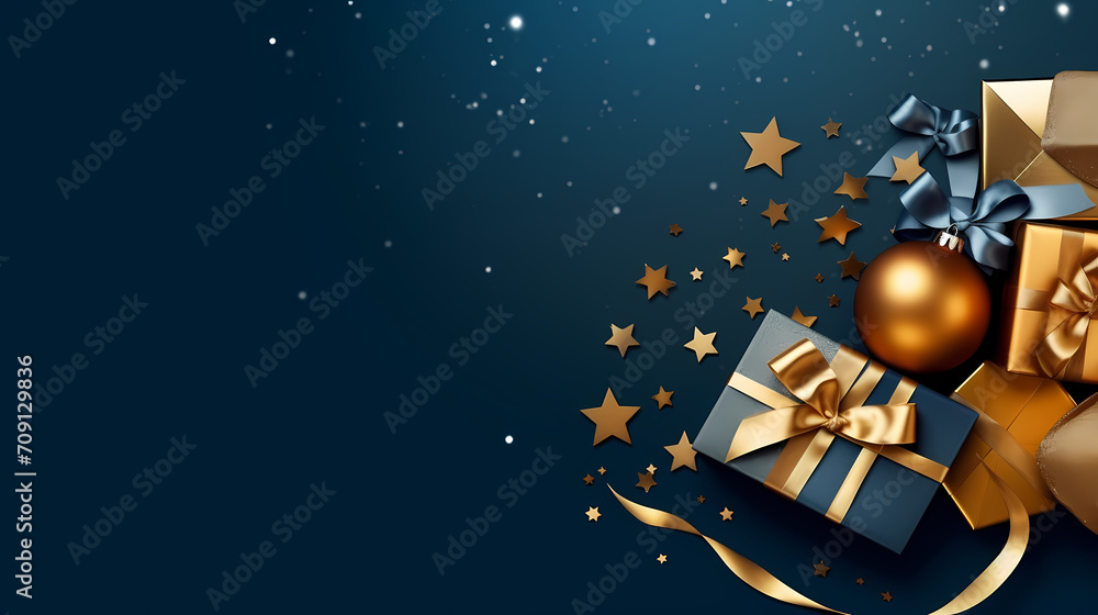 Fototapeta premium Gift background for birthdays, holiday anniversaries, Valentine's Day and weddings