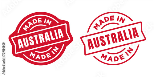 Made in Australia Stamp. Vector illustration