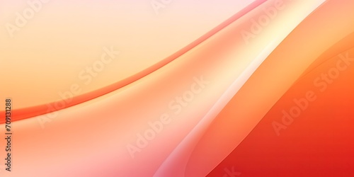 Soft and elegant wavy orange background. generative AI