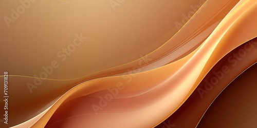 Abstract wave background with a soft and elegant combination of golden brown colors. generative AI