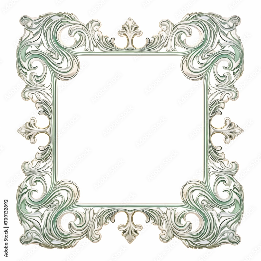 winter snow crystal frame