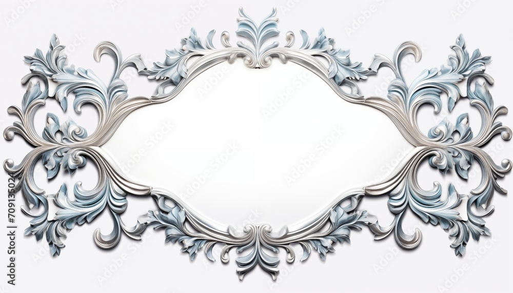 winter snow crystal frame