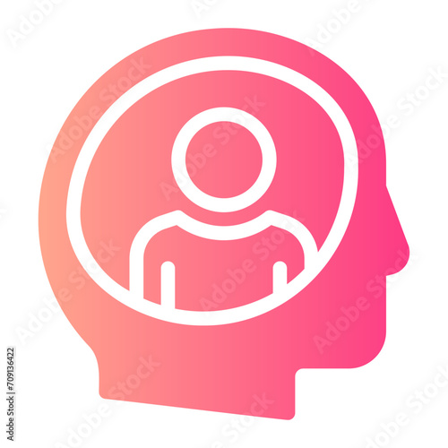 schizophrenia gradient icon
