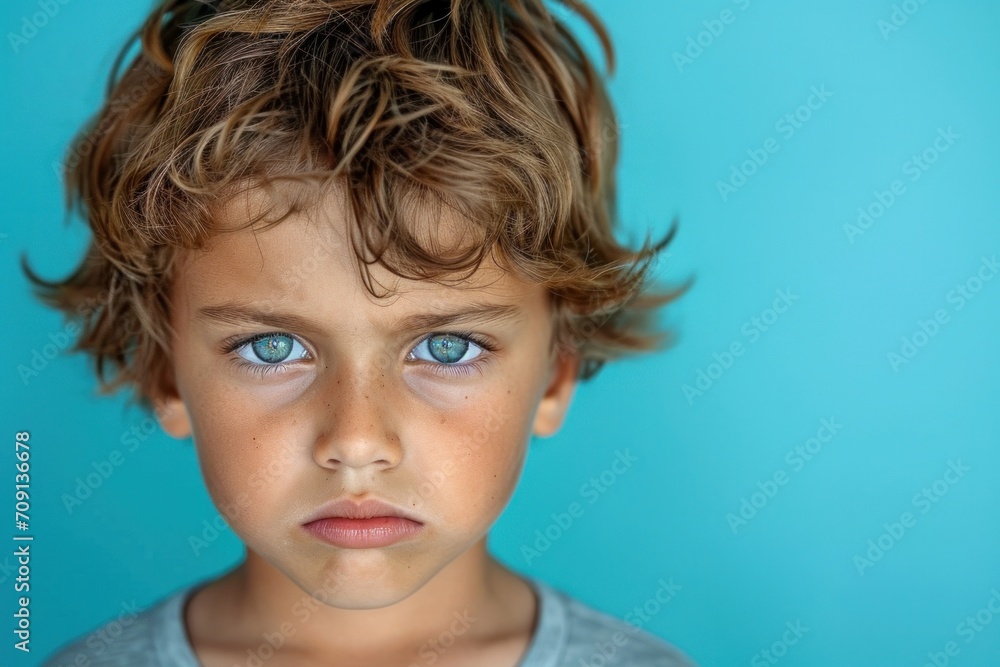 blue - eyed boy of 7 years old blue - eyed boy of 7 years old