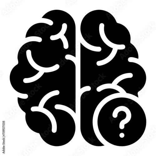 alzheimer glyph icon
