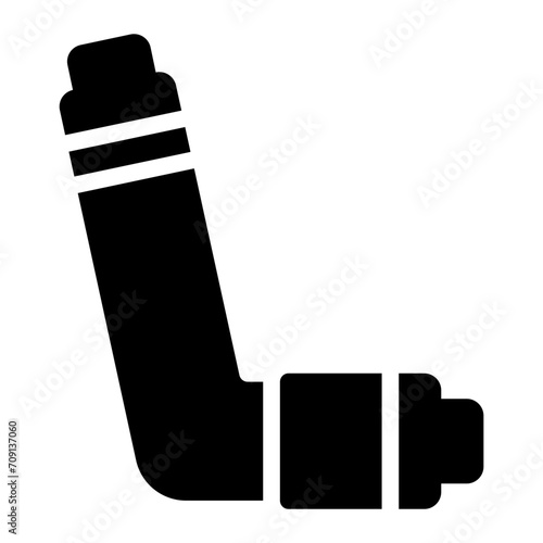asthma glyph icon