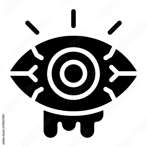 conjunctivitis glyph icon
