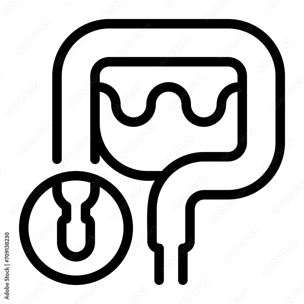 appendix line icon appendix line icon