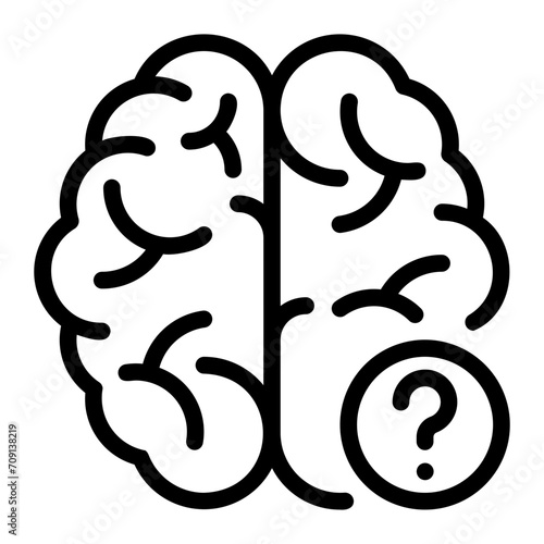 alzheimer line icon
