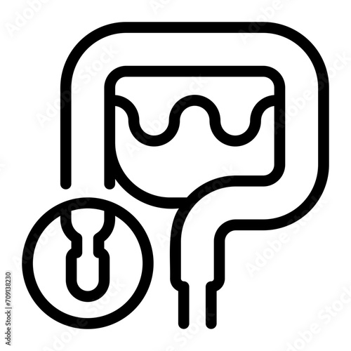 appendix line icon