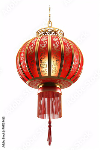 Chinese lantern 3d illustration, traditional festival Spring Festival Lantern Festival element