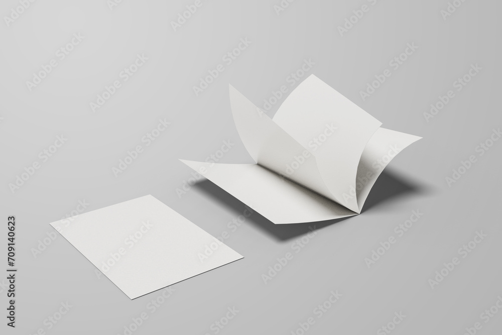 Blank magazine template with open position page by page Blank magazine template with open position page by page