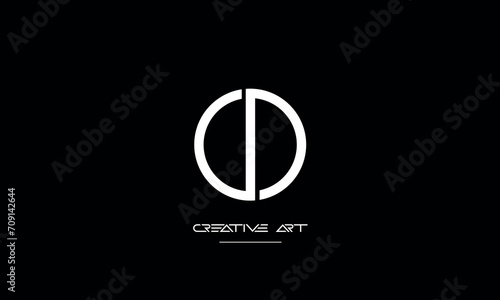 DO, OD, D, O abstract letters logo monogram