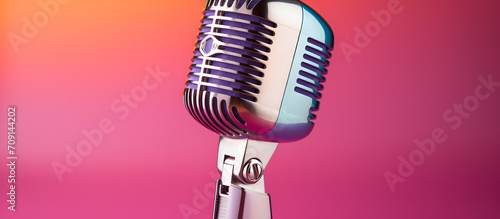 a close up of a microphone
