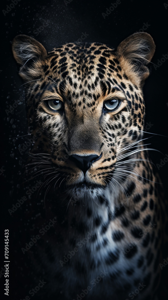 Obraz premium very powerful national geographic image spirit animal tiger created with Generative Ai