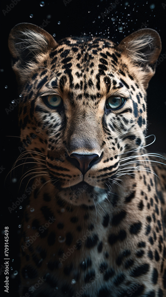 Obraz premium very powerful national geographic image spirit animal tiger created with Generative Ai