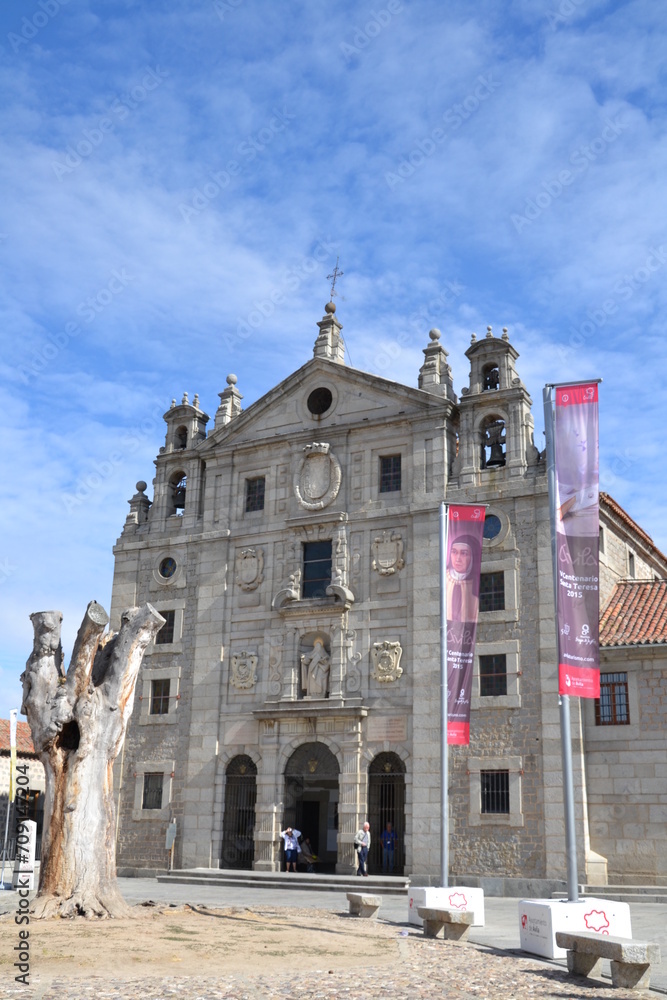 Avila, Espagne, 15 aout 2015 : Église de Sainte Thérèse de Jésus