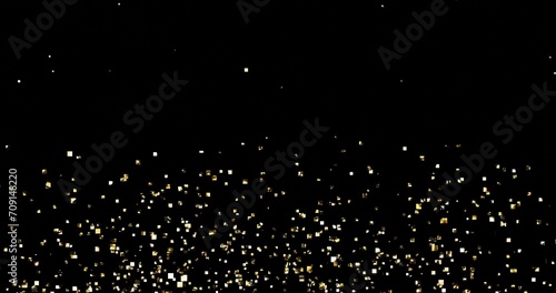 gold glitter for a holiday card, animation banner