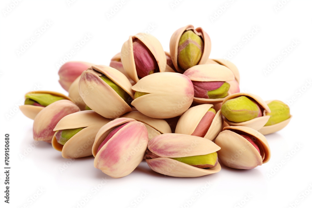 Pistachio isolated on white background created with Generative Ai Pistachio isolated on white background created with Generative Ai