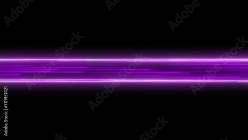Fash charging neon line speed 4K Loop Animation Super Fast Speed ​​Line Side Background Flow. Super Fast Internet Technology Fiber Docsis blue and purple alpha looping photo