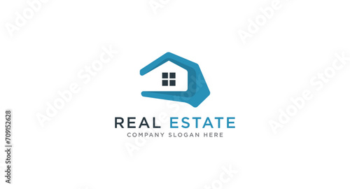 Real Estate Skyline, Sky scraper Logo design vector illustration.