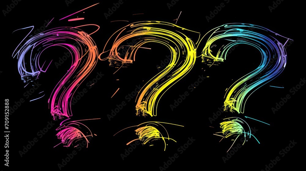 Fototapeta premium Question mark symobol for Questions and Answers Session