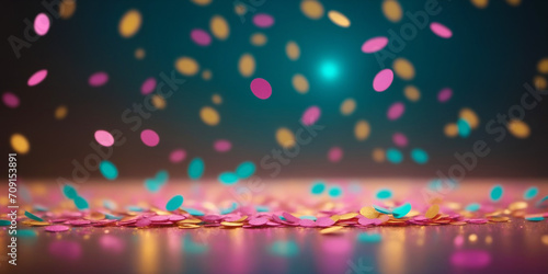 festive colorful confetti background