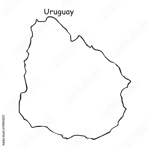 uruguay map illustration photo