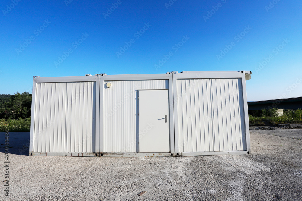 Housing container for refugees or construction workers. Housing container for refugees or construction workers.