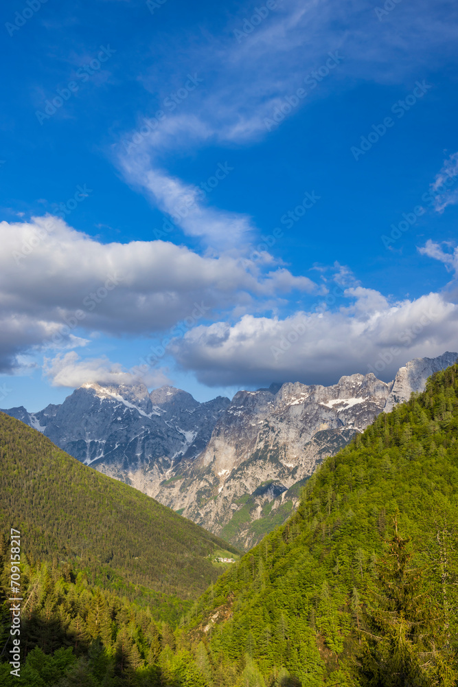 Landscape near Vrsic, Triglavski national park, Slovenia