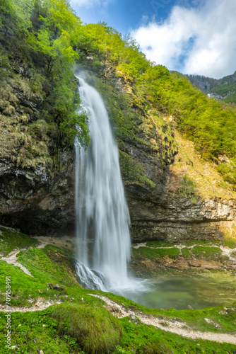 Goriuda waterfall  Fontanon di Goriuda   Valle Raccolana  Friuli Venezia Giulia  Italy