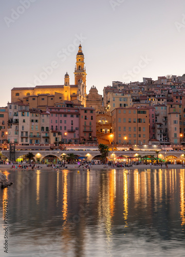 Architecture and old town of Menton France