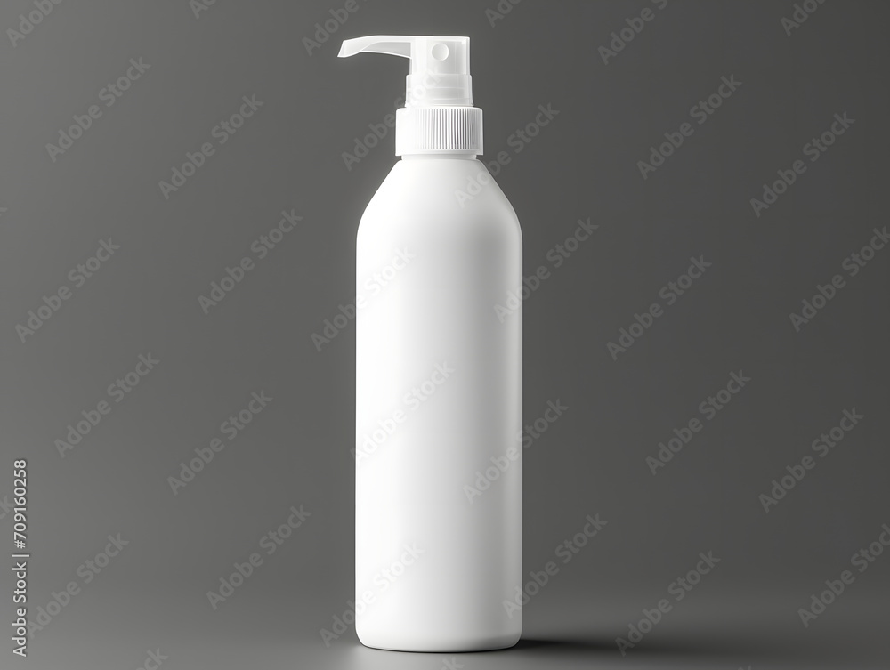 3D Blank White Plastic Spray Bottle Mockup 3D Blank White Plastic Spray Bottle Mockup