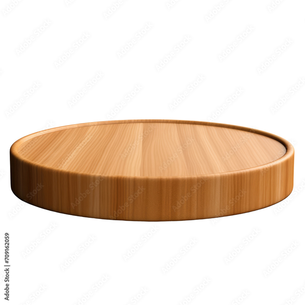 Wood podiun round on white background png Wood podiun round on white background png