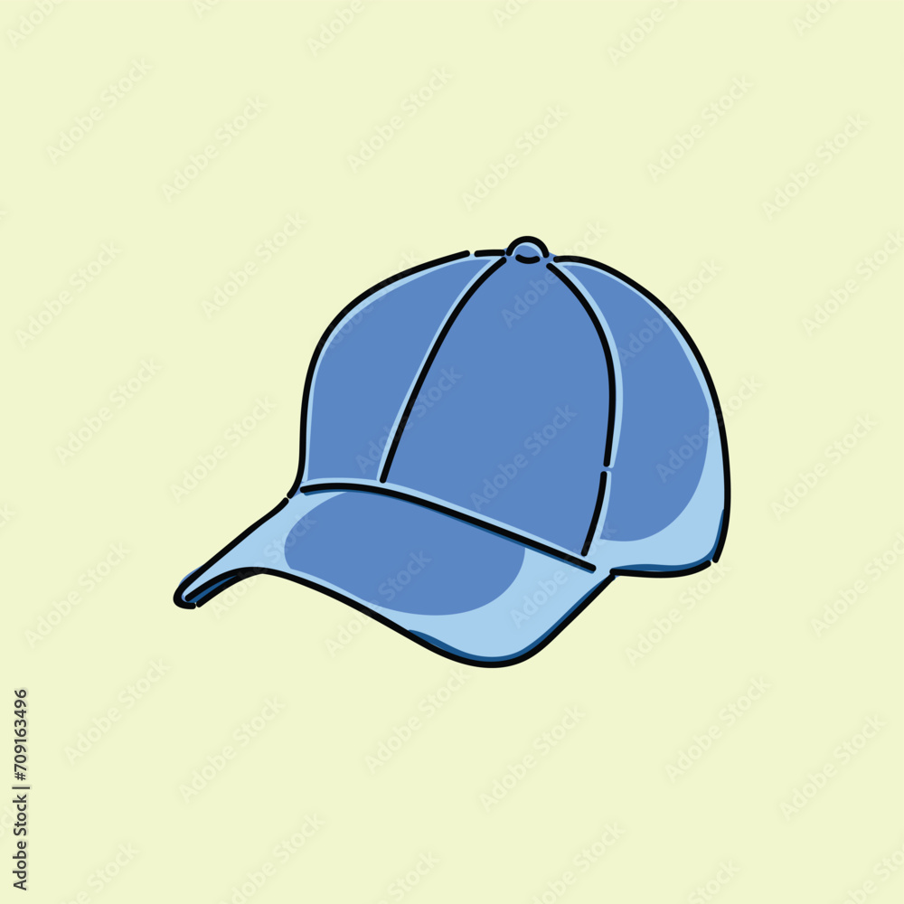 blue cap illustration vector design blue cap illustration vector design