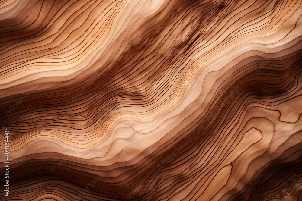 Fototapeta premium wood texture seen under a microscope with exaggerated contrast created with Generative Ai