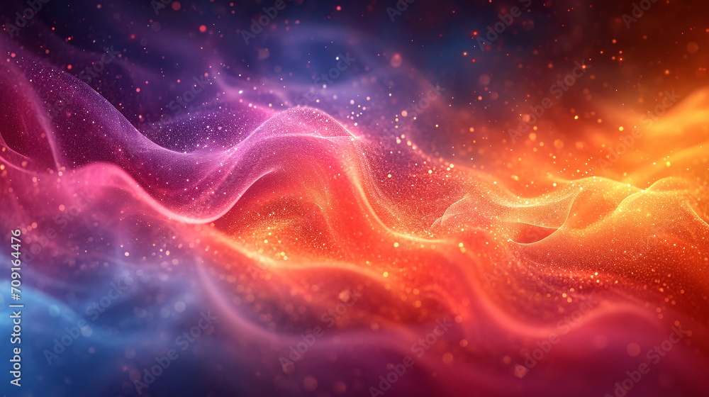 Abstract vibrant color gradient smoke background
