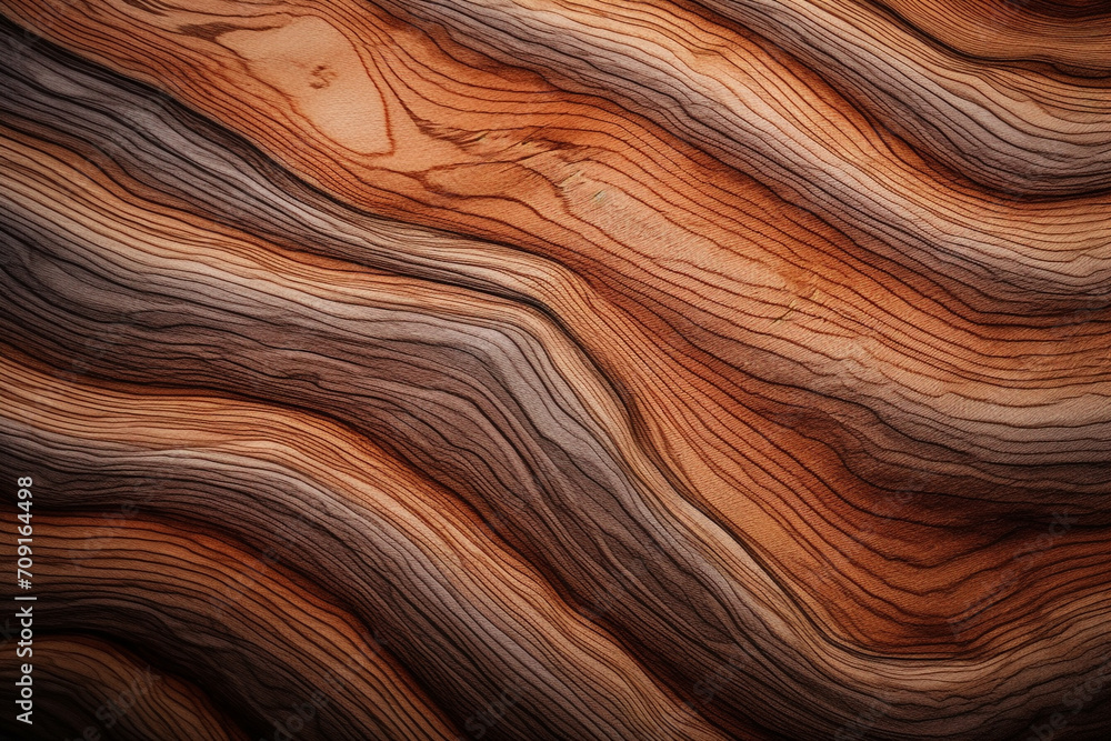 wood texture seen under a microscope with exaggerated contrast created with Generative Ai